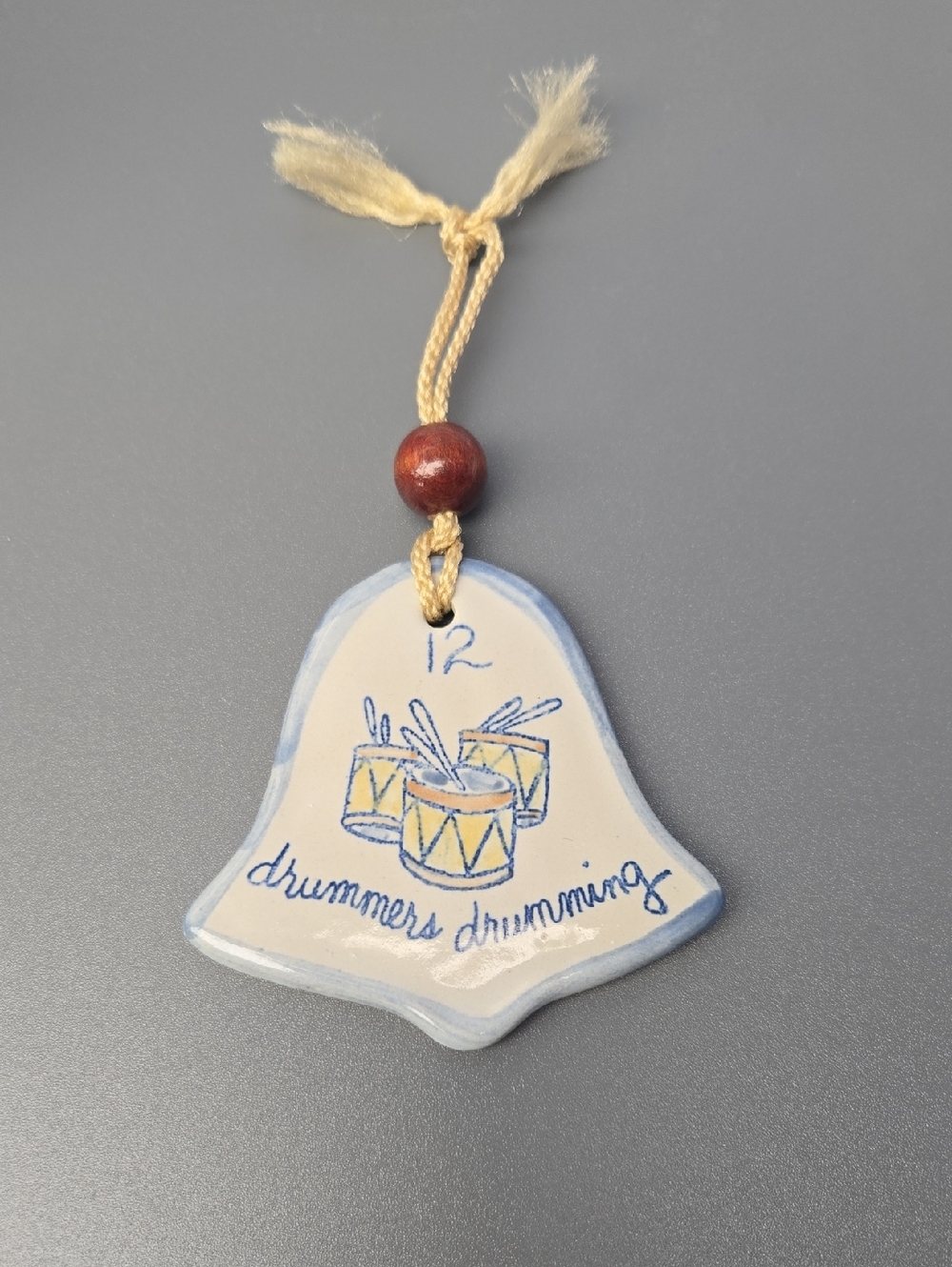 Vintage Louisville Stoneware 12 Days Of Christmas Ornament